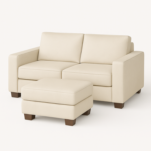 Hannah 2 Seater Couch With Ottoman